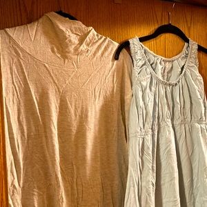 Maternity sleepwear combo-  sleep dress and long sleeve shirt